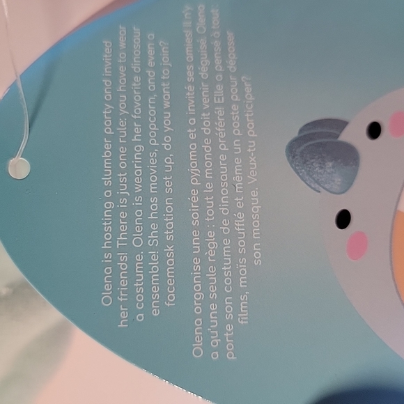 NWT 9" OLENA IN DINOSAUR COSTUME *HARD TO FIND** SQUISHMALLOW - Picture 7 of 7